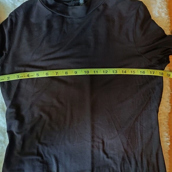 Eileen Fisher Stretch Brown Mock Neck Dress Long Sleeve Size Medium. - Picture 4 of 8